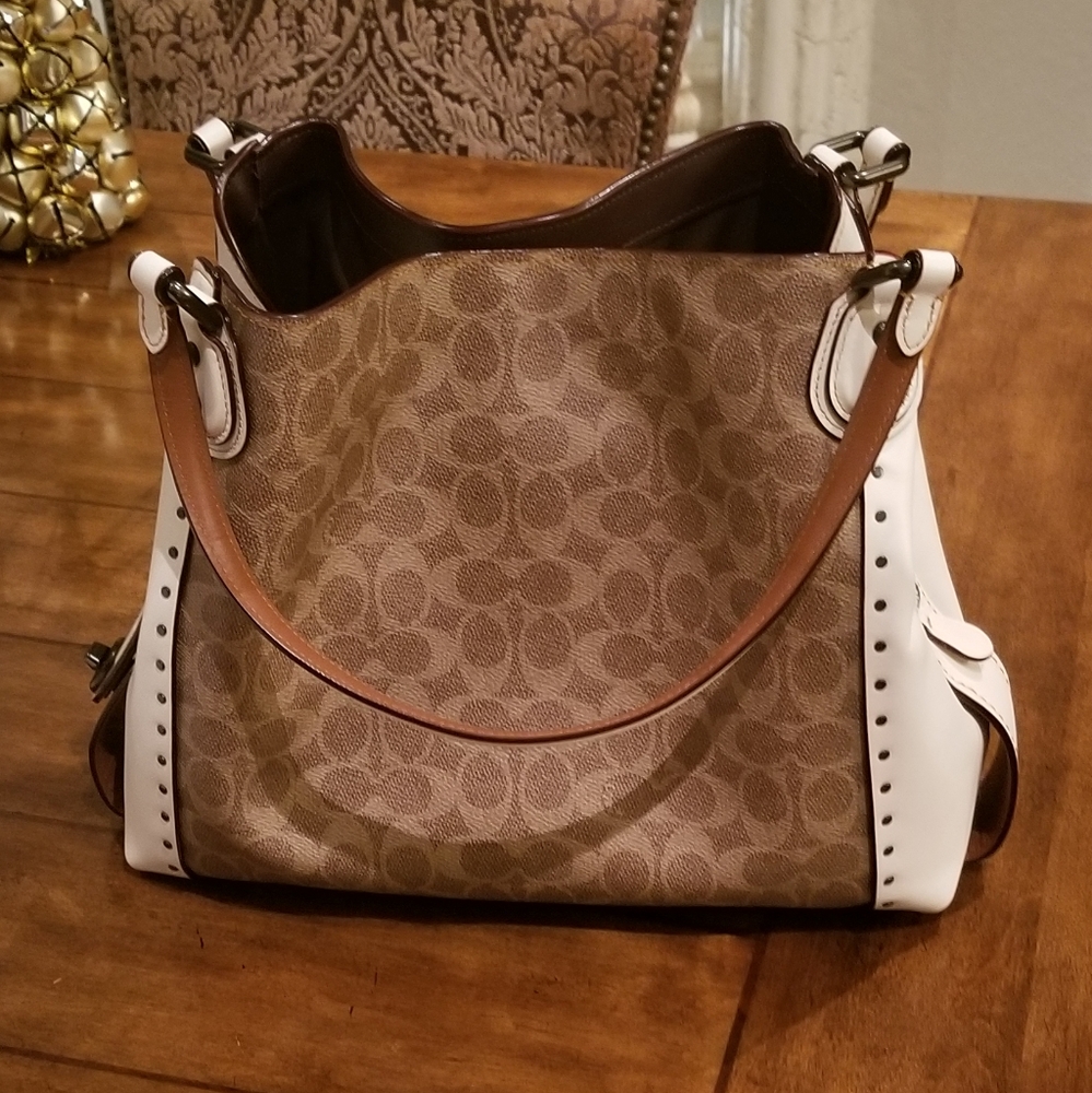 NWT Coach Signature Edie Shoulder Bag